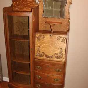 Victorian Oak Secretary