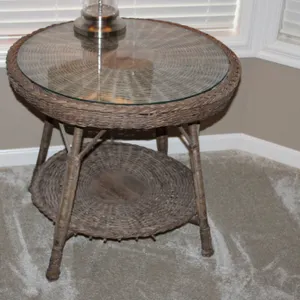 Wicker Side Table