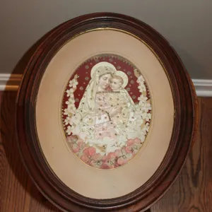 Madonna And Child Collage Art