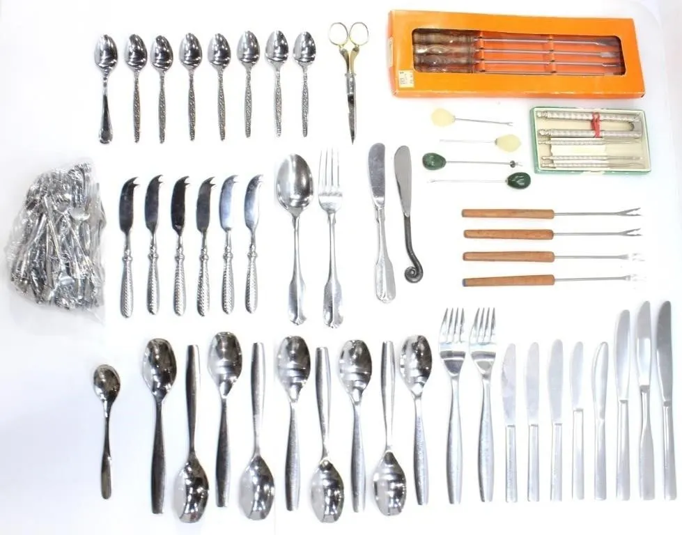 STAINLESS CUTLERY, FONDUE FORKS & EATING TOOLS