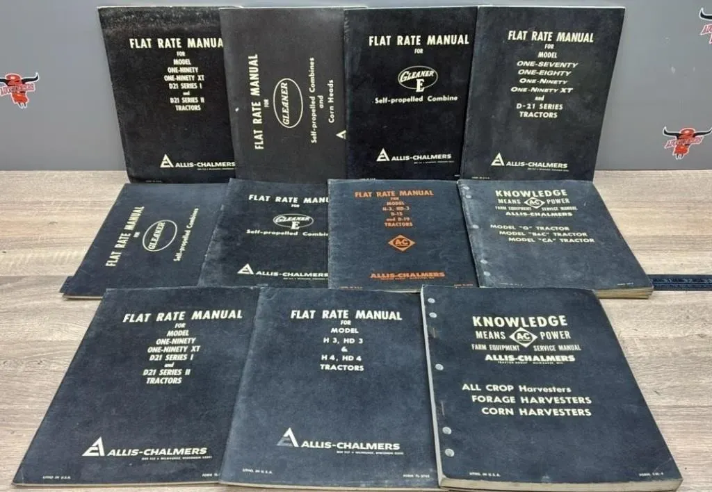 11 Allis-Chalmers Manuals.