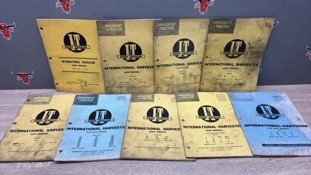 9 International Harvester Shop Manuals.
