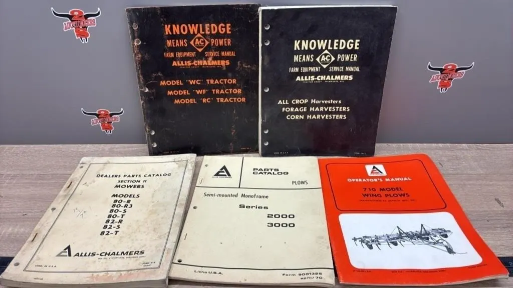 3 Allis-Chalmers Manuals/Catalogues.