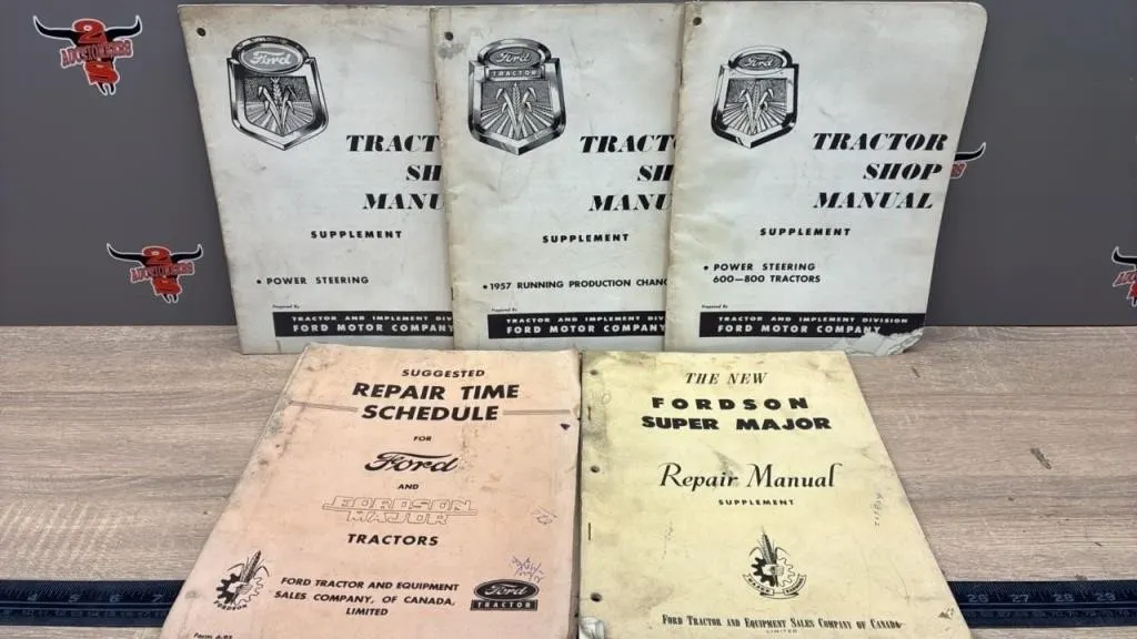 5 Ford/Fordson Tractor Manuals.