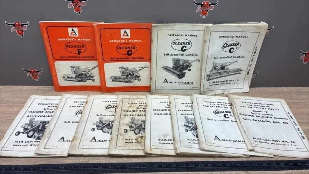 Asst. Gleaner/Allis-Chalmers Operators Manuals.