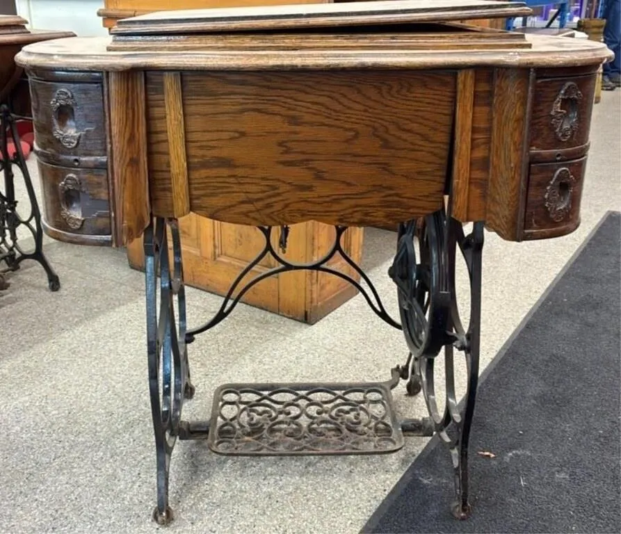 Antique Treadle Sewing Machine. Cabinet Requires