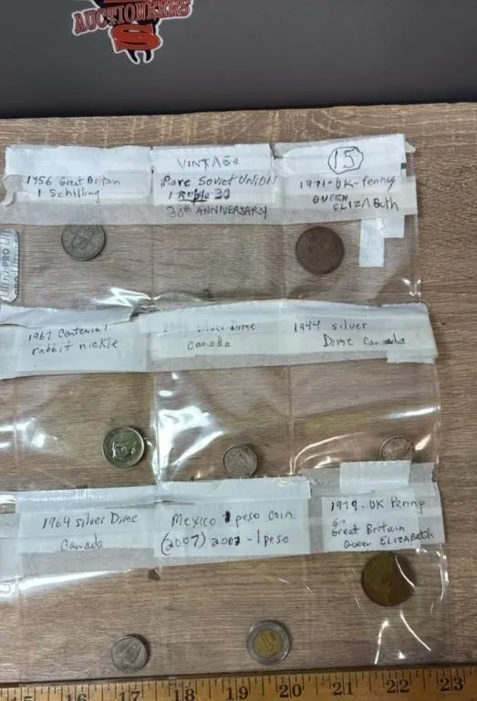 9 Asst. Coins. *SC