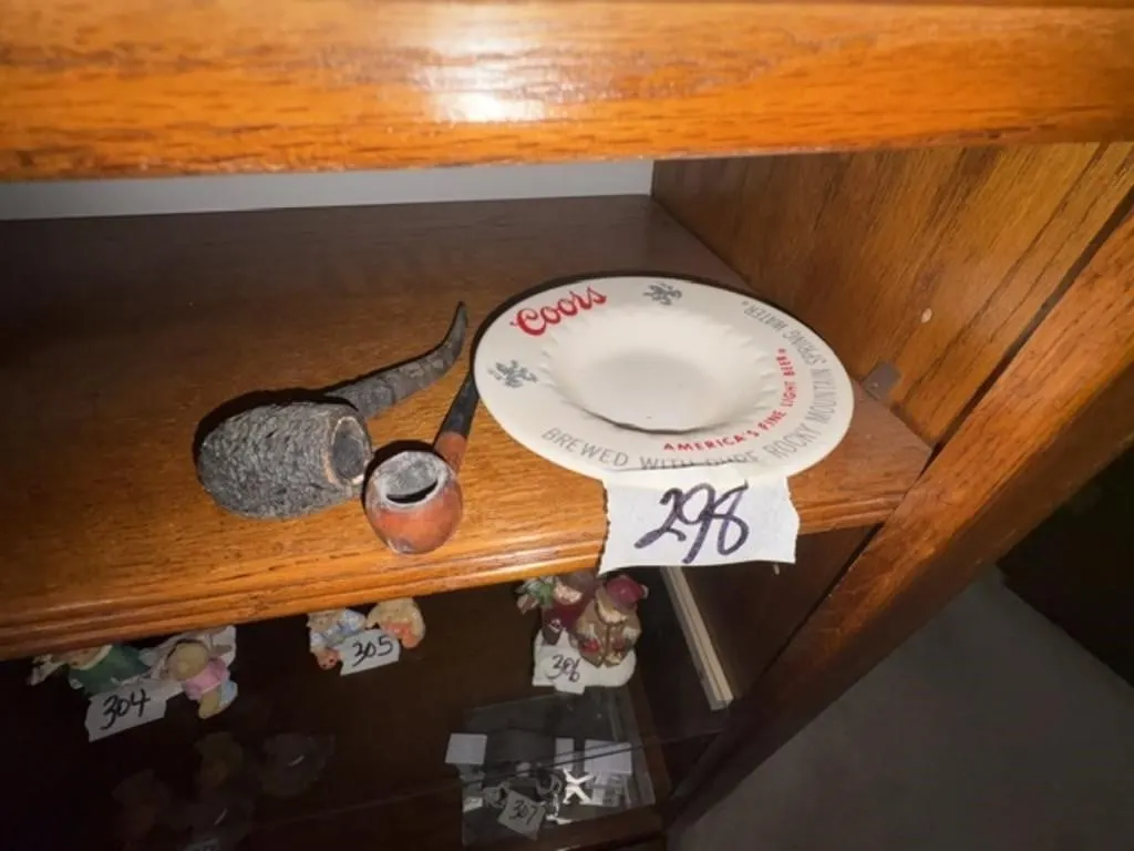 COORS ASH TRAY & PIPES