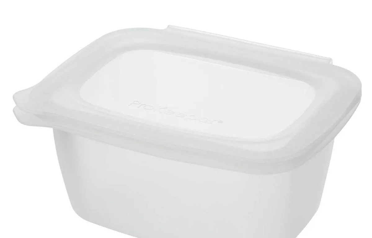 ProKeeper 4 Cup Rectangular Silicone Storage Box