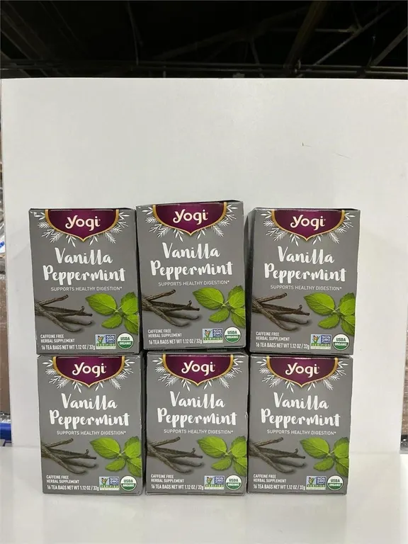 Yogi Vanilla Peppermint Tea 16ct 6pk