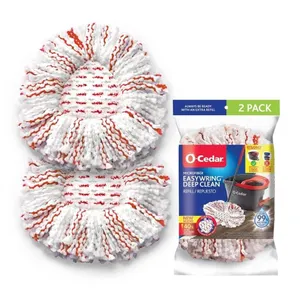 O-Cedar EasyWring Deep Clean Spin Mop Refills 2pk
