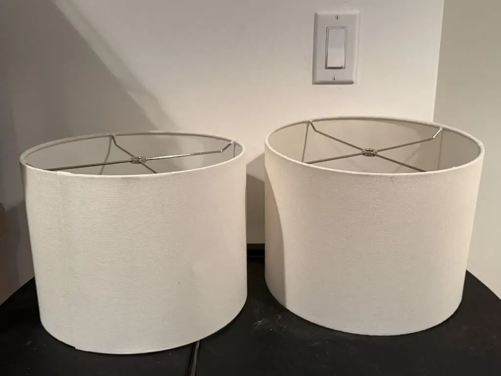 Drum lampshades (2)