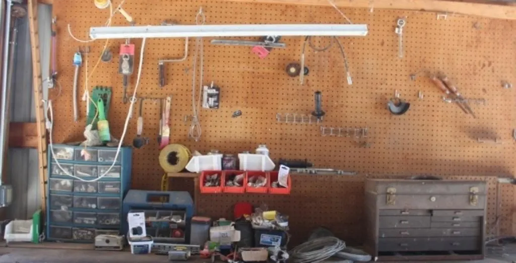 Misc. Hardware, Storage Bins, Tools Box & More