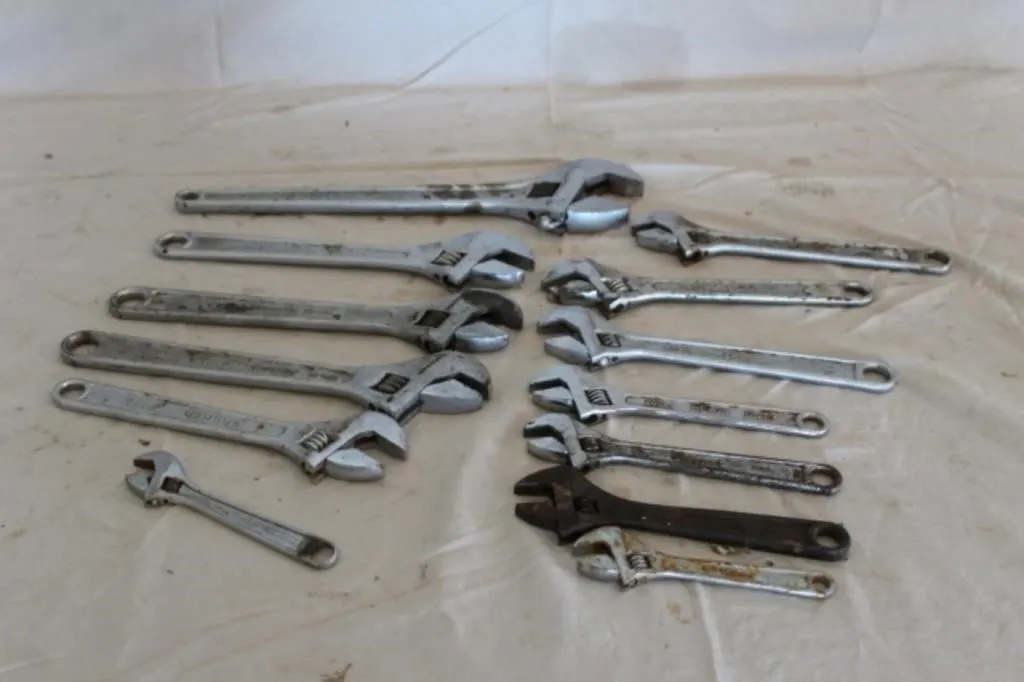 13 Miscellaneous Crescent Wrenches