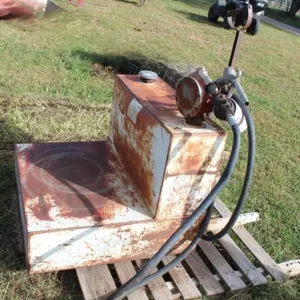 L Shaped 52 gal. Fuel Tank w/Hand Pump