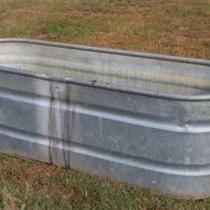 Country Tuff Oblong 6' Galvanized Water Tank