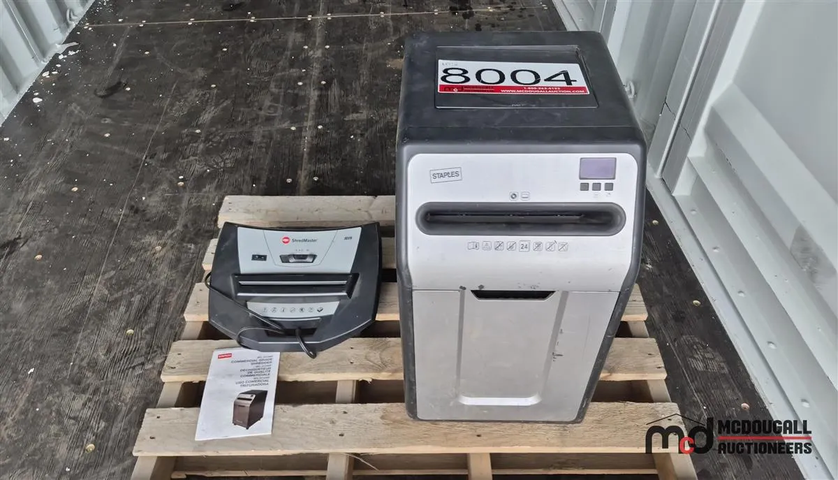 Commercial Paper Shredders
UNRESERVED