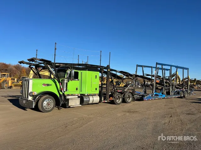 2016 Peterbilt 389 6x4 Sleeper Car Carrier Truck