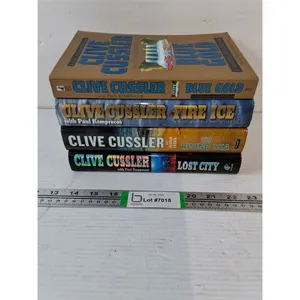 (4) Clive Cussler Novels (3) Hardcover,(1) Softcover