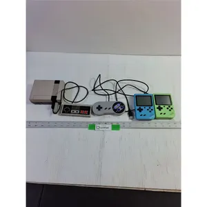 Nintendo Console, 2 Controllers, 2 Handhelds (1 Without Battery), Untested, As Is