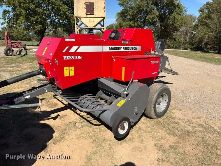 2020 Massey Ferguson 1838 small square baler