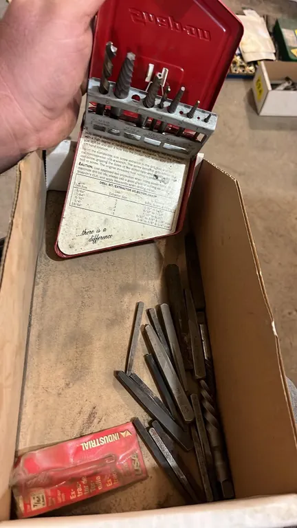 Snap on drill extractor sets and misc punches
