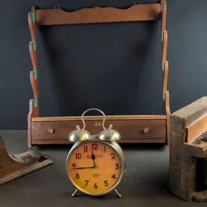 Mantel Clocks, Wooden Piano Player, Wall Shelf