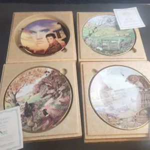 Elvis Presley & All Creatures Great and Small Bone China Plates