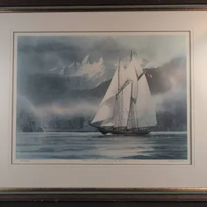 Harry Heine Signed Print 'Bluenose II Vancouver BC' 87/450
