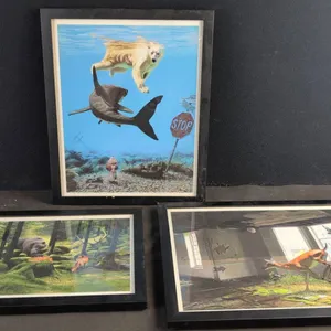 3 Josh Keyes Framed Prints