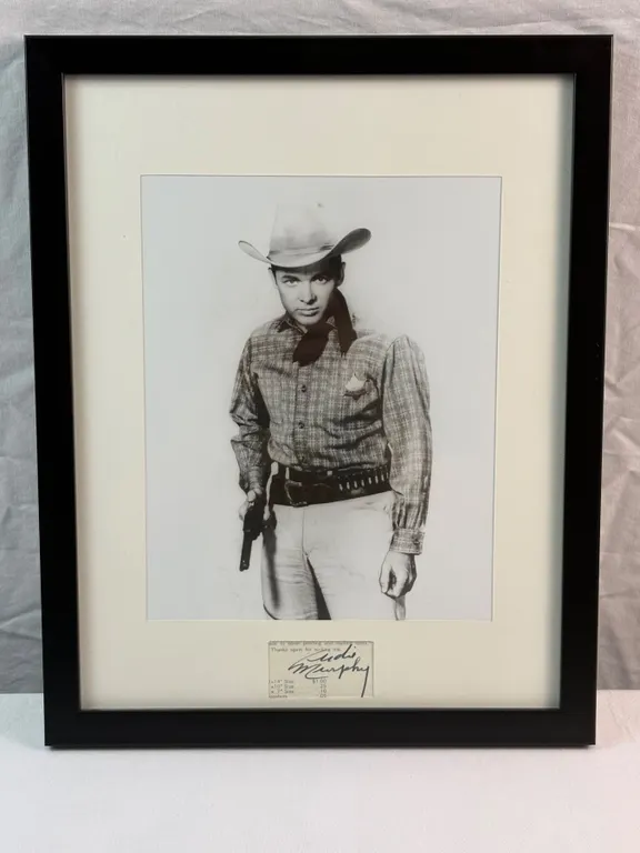 Signed Audie Murphy Poster