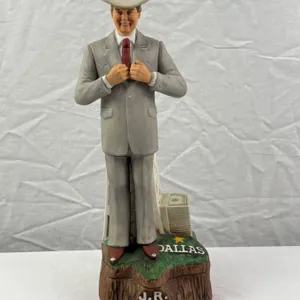 McCormick Straight Bourbon Whiskey J. R. Ewing Decanter & Music Box