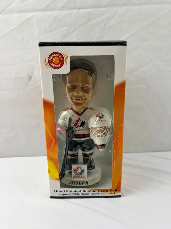 Team Canada Hand Painted Bobble Head Doll