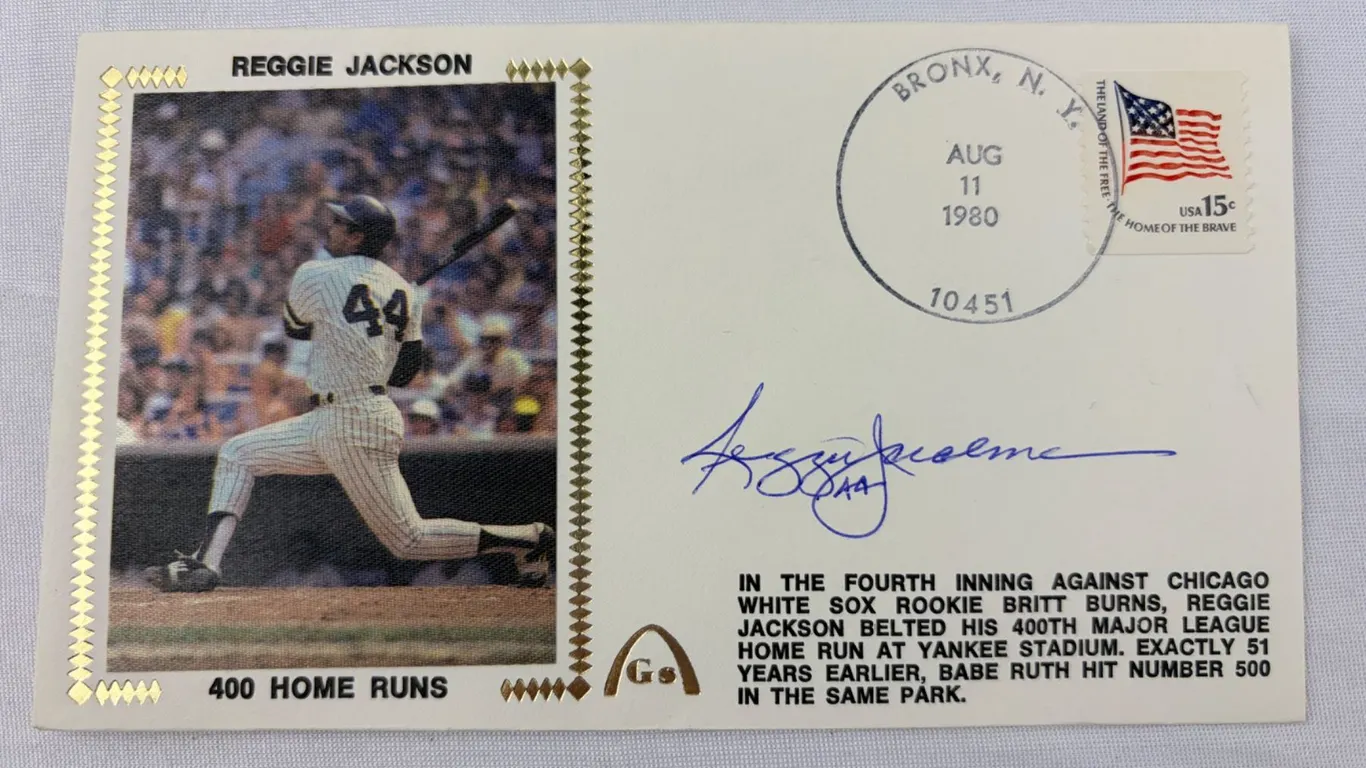 Reggie Jackson Autographed Envelope