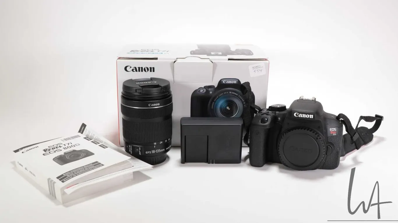 Canon EOS Rebel T71 digital camera, appears new in box with all accompanying paperwork and accessori