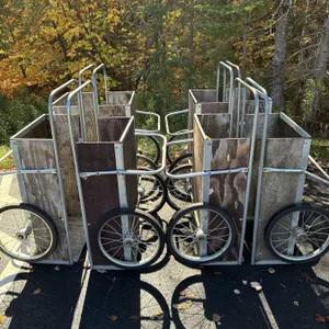 (8) Vermont Large Garden Carts