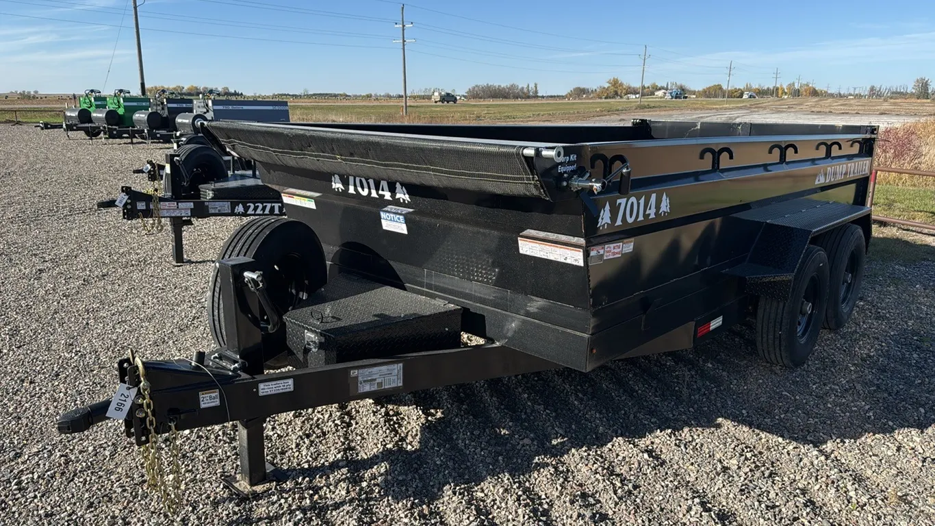 ID 2166 IA 7014 Hyd Dump Trailer W/ Roll Tarp