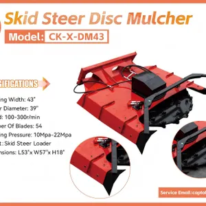 Unused 2026 Captok CK X-DM43 Mini Disc Mulcher