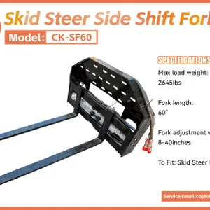 Unused 2026 Captok CK-SF60 Skid Steer Side Shift Fork