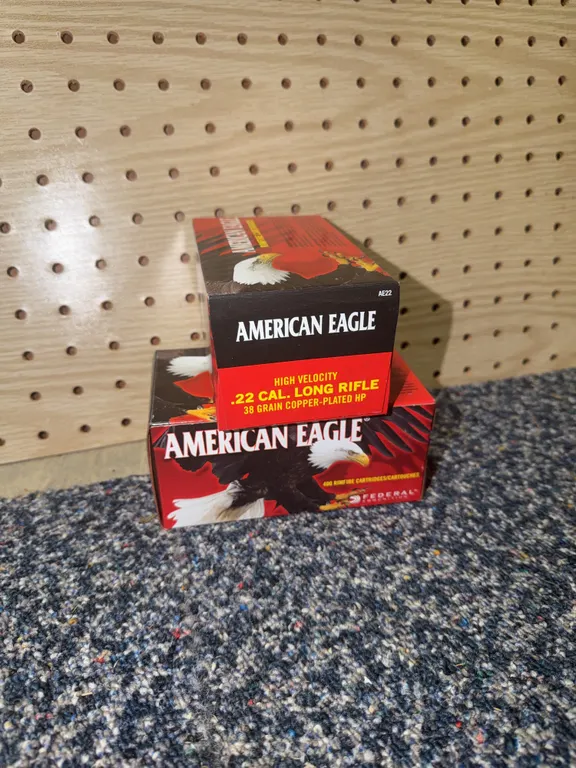 800 Rounds Of American Eagle .22 Ammo 38. Grain