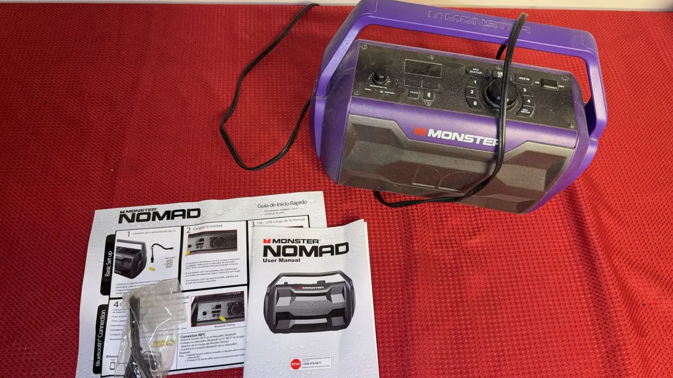 Purple monster Nomad speaker