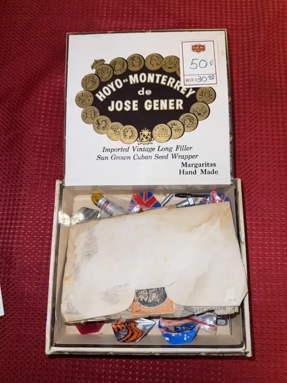 Old darts and stamps