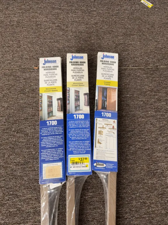 48 inch folding door hardware