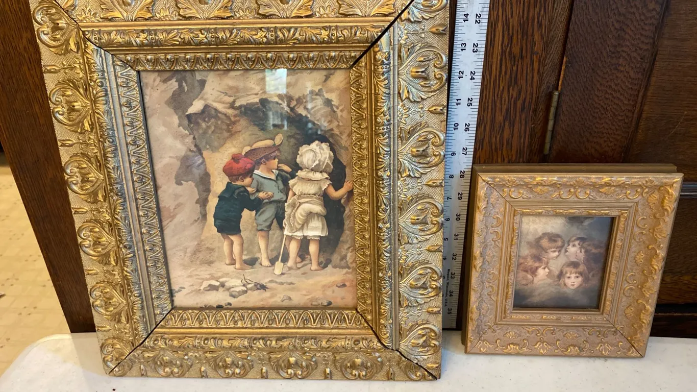 Framed Prints with Ornate Gilded Frames, Early to Mid-20th Century