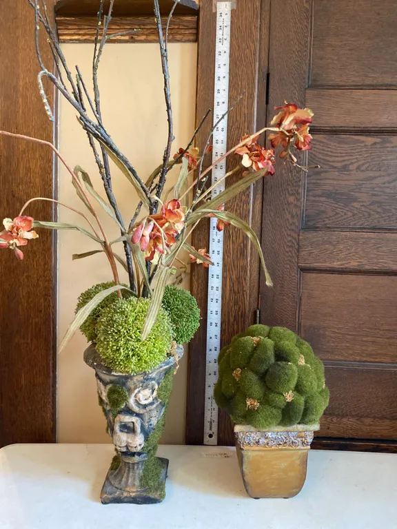 Decorative Faux Greenery in Ornate Planters