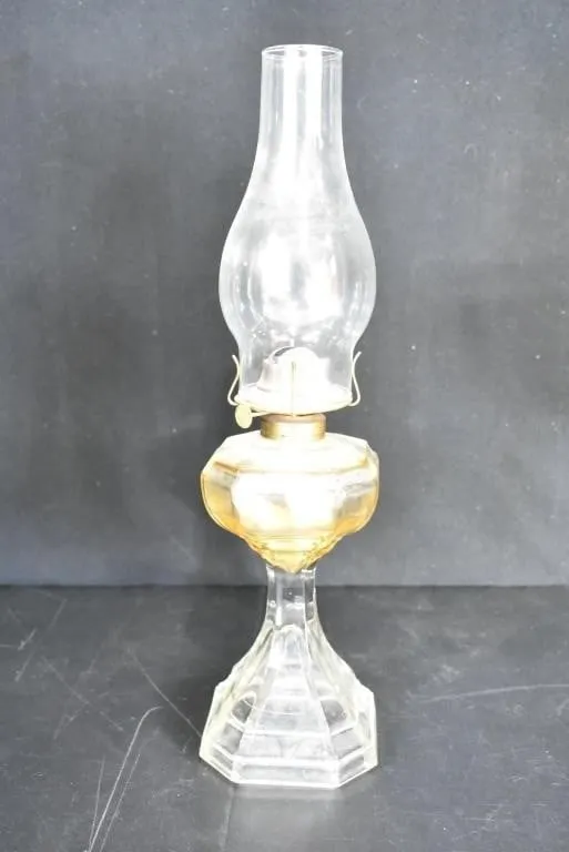 PRESSED GLASS LAMP