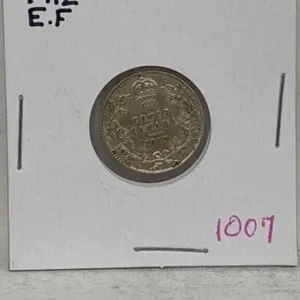 1912 Cdn Silver 10 Cents - Ef