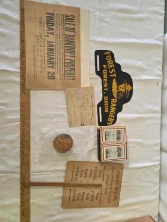 Forest Ohio Memorabilia, Forest Rangers License Pl