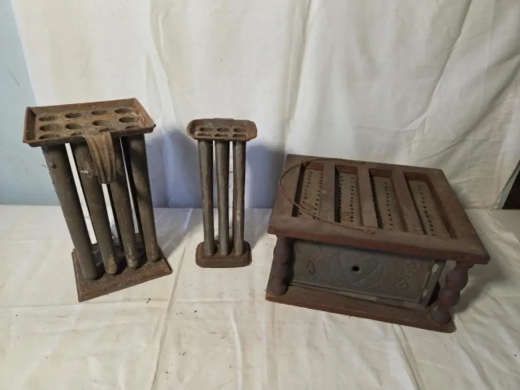 Vintage Candle Molds and Warmer