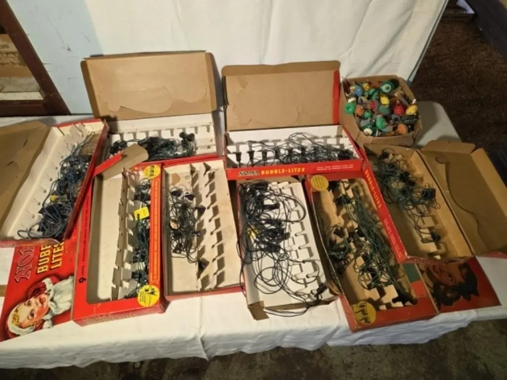 Noma Buble Lites 8 Boxes w/Strings (no lites) and